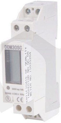 Elektroměr 1F na DIN lištu DDM30SC