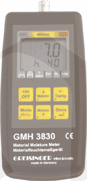 GMH 3830 - Odporový měřící přístroj vlhkosti materiálů a teploty