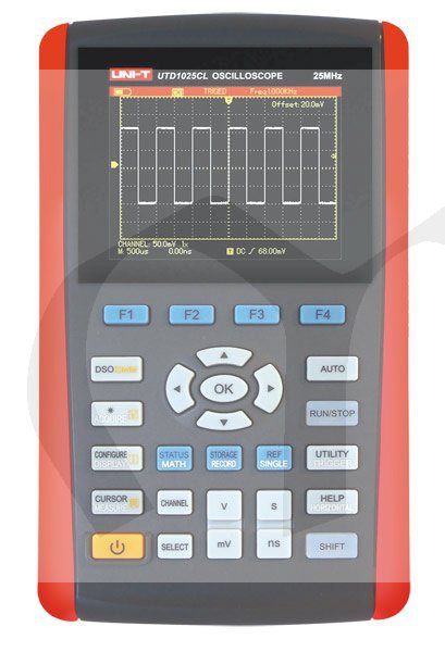 Osciloskop UTD1025CL 25MHz ruční MINI